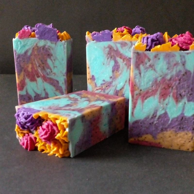 Flower Garden Aleo Vera Artisan Soap